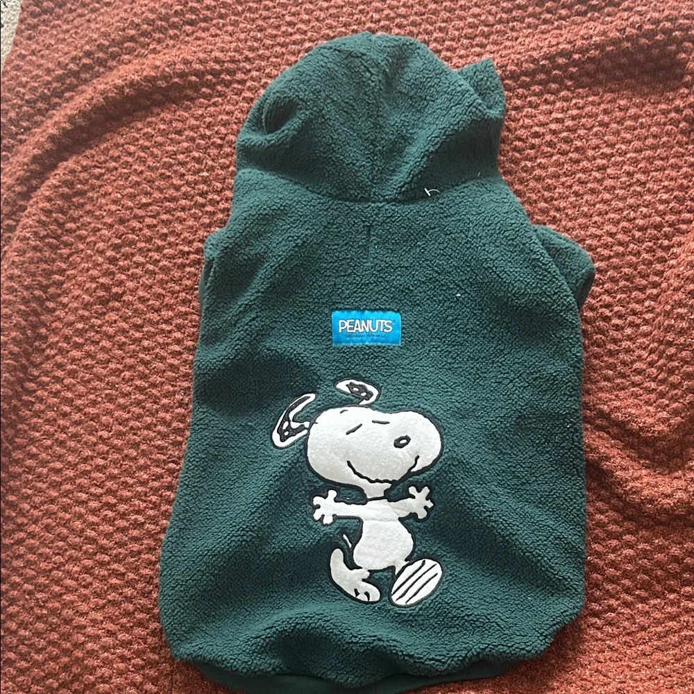 Peanuts Snoopy Dark Green Pet Hoodie